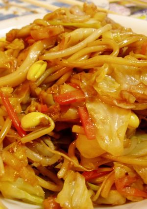 長ネギも入った我が家の焼きそばいかが？-レシピのメイン写真