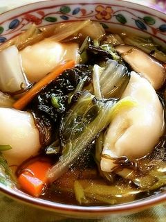もずくと野菜たっぷり水餃子スープ-レシピのメイン写真