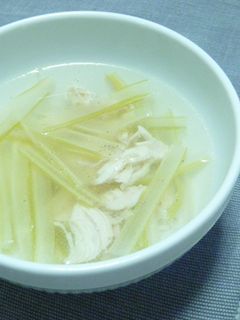 簡単★ささみとセロリのあっさり塩スープ-レシピのメイン写真