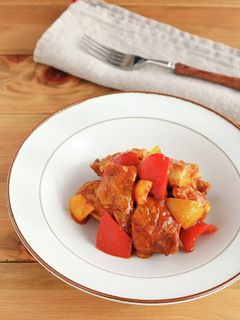 鶏もも肉とパプリカのカレーケチャ炒め-レシピのメイン写真