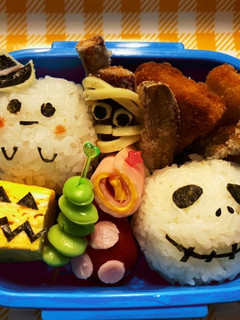 ハロウィンキャラ弁-レシピのメイン写真