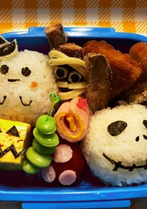 ハロウィンキャラ弁-レシピのメイン写真