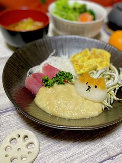 ねこの大根おろしアート-レシピのメイン写真