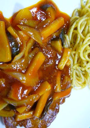 やわらか豚肉のケチャップ煮☆パスタ添え-レシピのメイン写真