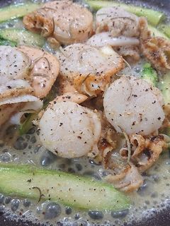 ホタテとアスパラのバター炒め-レシピのメイン写真