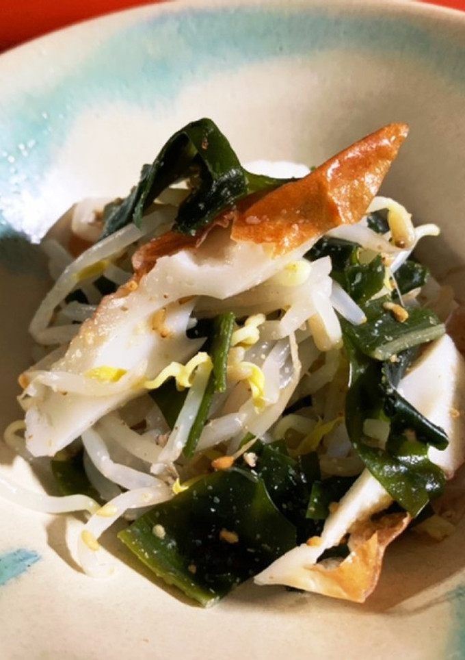 もやしとワカメの胡麻酢和え-レシピのメイン写真