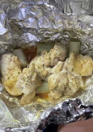 山椒が香る鶏モモのホイル焼き-レシピのメイン写真