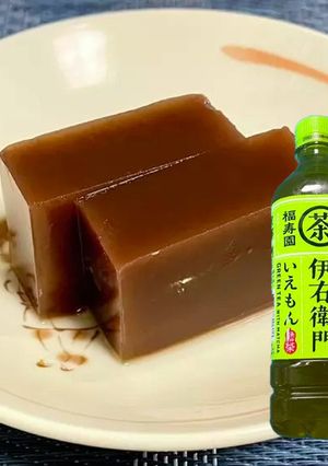 伊右衛門で水羊羹-レシピのメイン写真