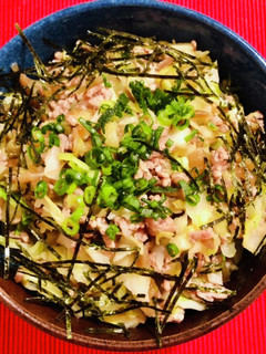 搾菜ひき肉そぼろ丼-レシピのメイン写真
