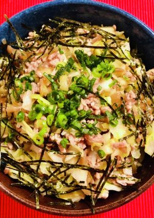 搾菜ひき肉そぼろ丼-レシピのメイン写真
