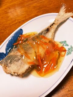 鯵の唐揚げあんかけ-レシピのメイン写真