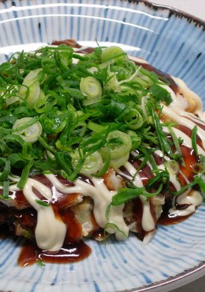 あとのせ玉子のネギお好み焼き-レシピのメイン写真