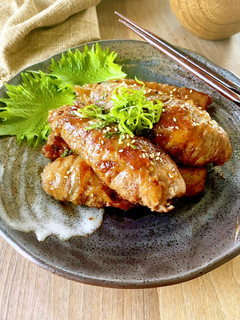 ボリューム満点!なすの牛肉巻き-レシピのメイン写真