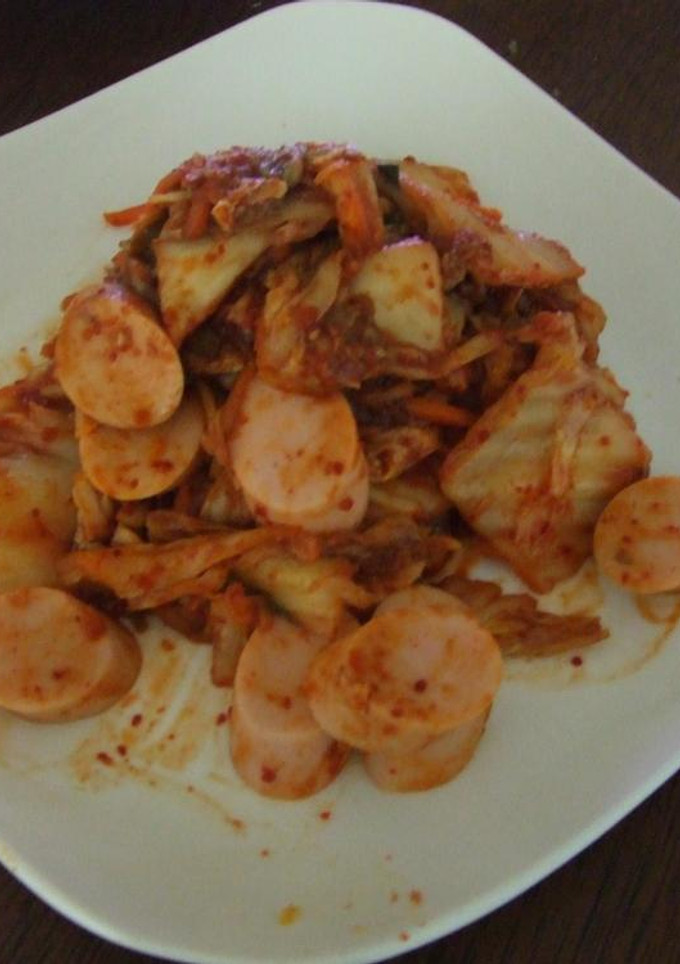 魚肉ソーセージとキムいため-レシピのメイン写真