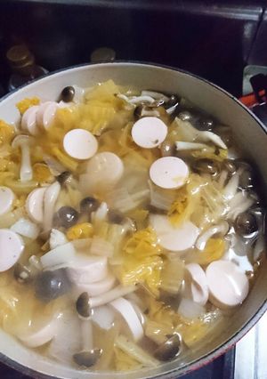 魚肉ソーセージの食べるスープよ-レシピのメイン写真