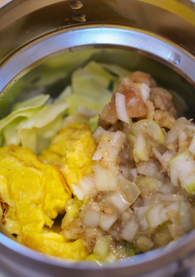 【塾弁♪包丁不要】ネギ塩唐揚げ丼-レシピのメイン写真