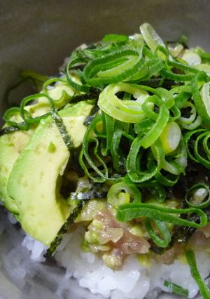 ♪うちのアボカドねぎとろ丼♪-レシピのメイン写真