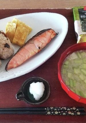朝ごはん　大根の茎の味噌汁(豚汁)-レシピのメイン写真
