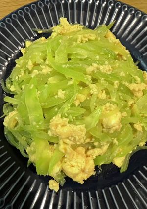 中国野菜と卵炒め(ステムレタス)-レシピのメイン写真