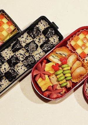 旦那さん弁当9&中学生(2年)のお弁当6-レシピのメイン写真
