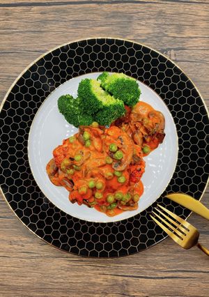 簡単☆鶏肉トマトクリームソース-レシピのメイン写真