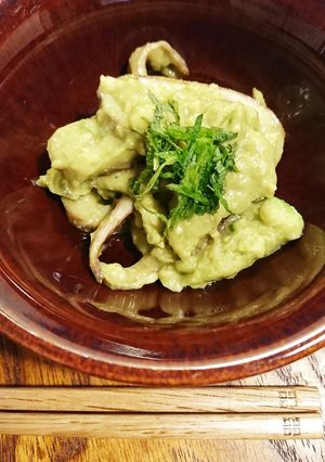 イカとアボカド酢味噌からし和え-レシピのメイン写真
