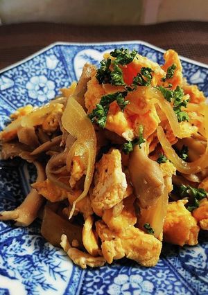 舞茸と卵のバター炒め-レシピのメイン写真