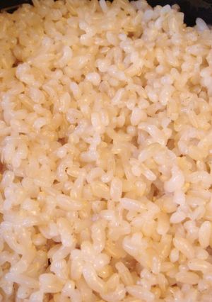 玄米の炊き方☆一晩浸けて炊飯器で炊きます-レシピのメイン写真