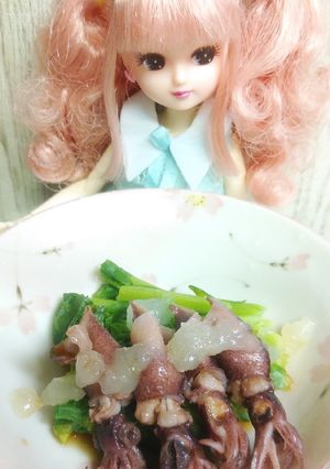 リカちゃん♡なばなと蛍いか小鉢✼·ﾟ-レシピのメイン写真