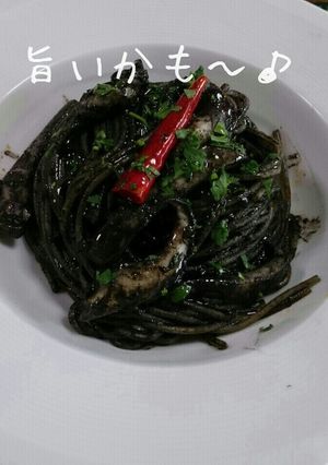 イカ墨のパスタ-レシピのメイン写真