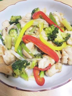 鶏胸肉とブロッコリーの黒酢炒め(酢鶏風)-レシピのメイン写真