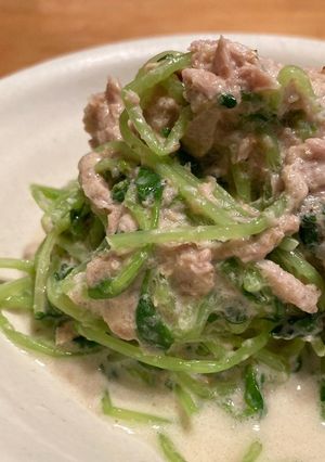 レンチン☆豆苗のツナゴマヨ和え-レシピのメイン写真