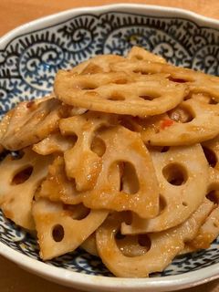 れんこんのピリ辛味噌炒め-レシピのメイン写真