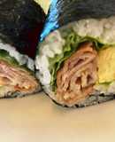 節分の恵方巻にも◎生姜焼と卵焼の海苔巻