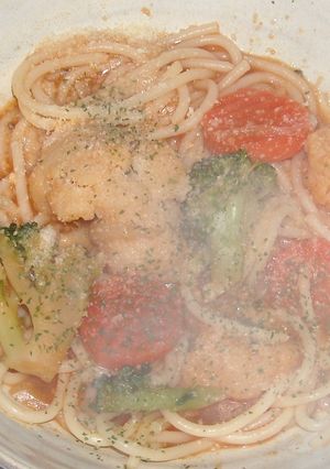 野菜ジュース＆牛乳＆野菜MIXパスタ-レシピのメイン写真