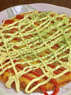 ニンジンとベーコンの洋風お好み焼き-レシピのメイン写真