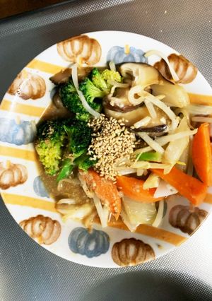 もやしブロッコリーオイマヨ炒め味野菜炒め-レシピのメイン写真
