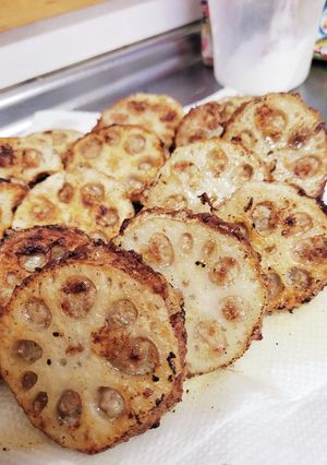 レンコンのはさみ揚げ-レシピのメイン写真