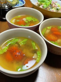 トマトとセロリとベーコンのコンソメスープ-レシピのメイン写真