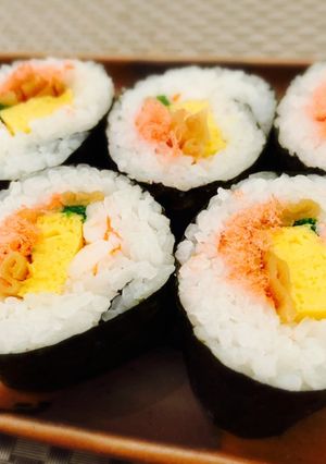 恵方巻き♡甘くない桜でんぶで基本の太巻き-レシピのメイン写真