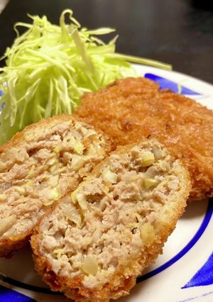 春キャベツたっぷりメンチ-レシピのメイン写真