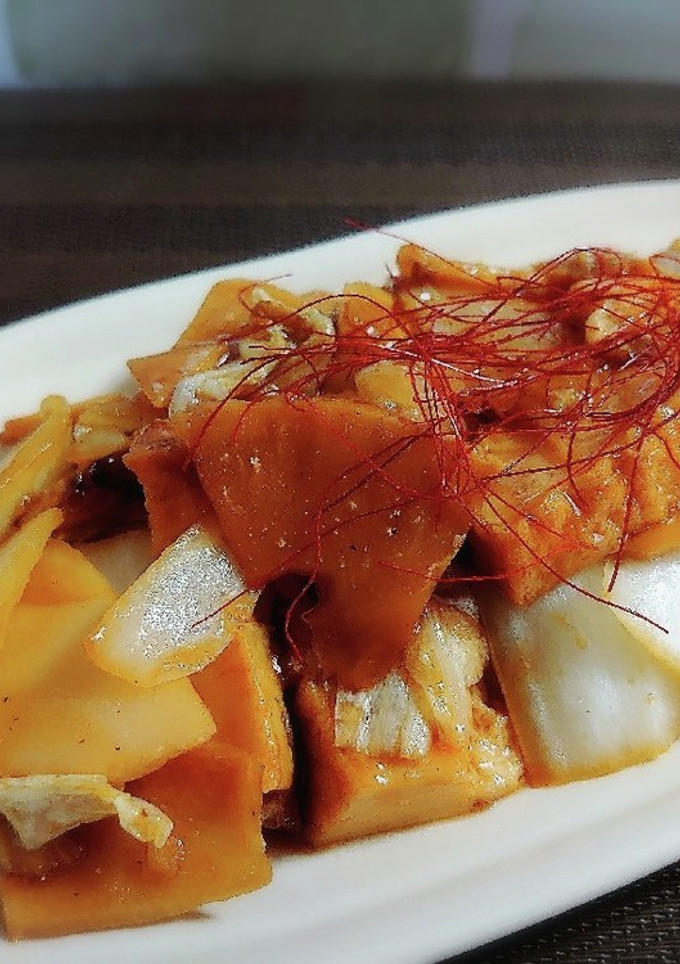 白菜・厚揚げ・筍の中華炒め-レシピのメイン写真