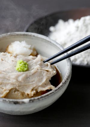 【卯月製麺】レンジで簡単そばがき-レシピのメイン写真