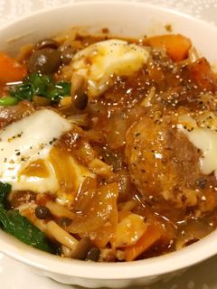 赤ワインで♪本格煮込みハンバーグ-レシピのメイン写真