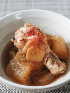 レンジで簡単!手羽元と大根のしょうが煮-レシピのメイン写真