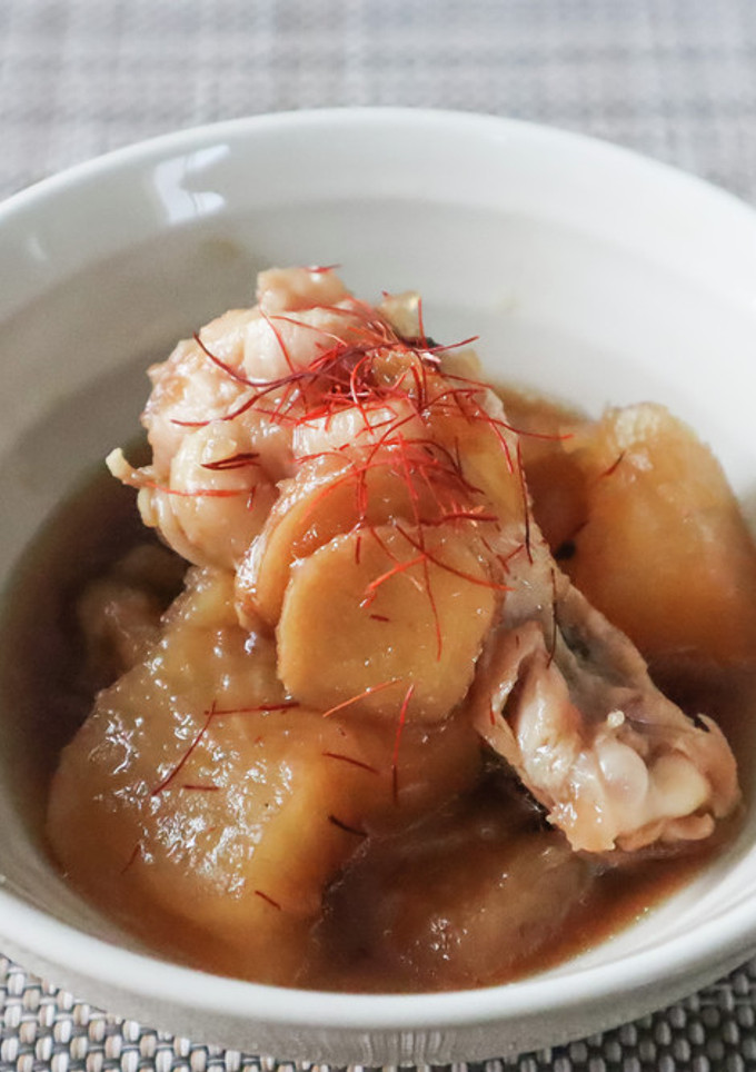 レンジで簡単！手羽元と大根のしょうが煮-レシピのメイン写真