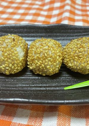 おこげのごま団子-レシピのメイン写真