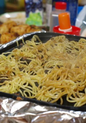 たこ焼きの後のお楽しみ♫カリカリ焼きそば-レシピのメイン写真