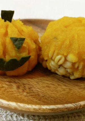 はとむぎ入りかぼちゃ茶巾-レシピのメイン写真