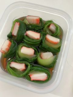 青梗菜とカニカマのお浸し-レシピのメイン写真
